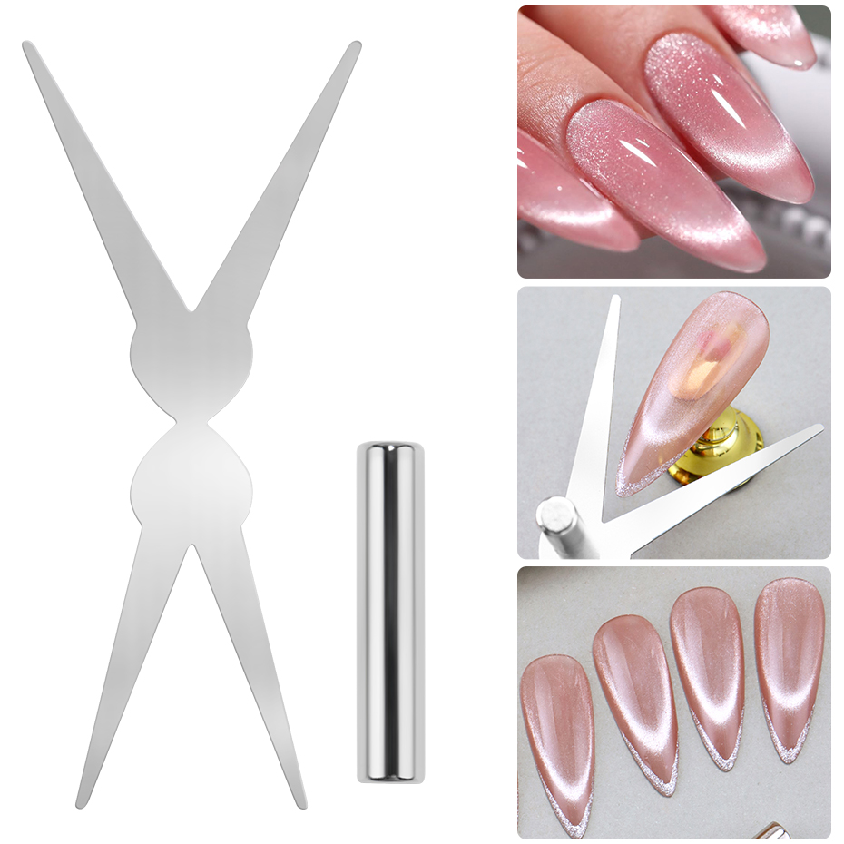 Nail Art Full Cat Eye - 2 pezzi set di magneti per