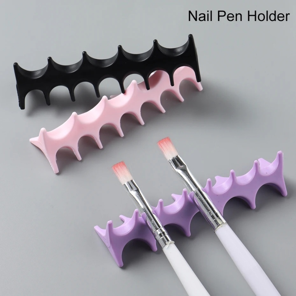 Nail Art Rame - Supporto in silicone per penne nail