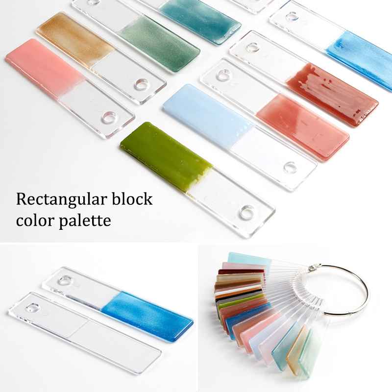 Nail Art Rame - Rettangolo Falso Nail Art Display Swatch