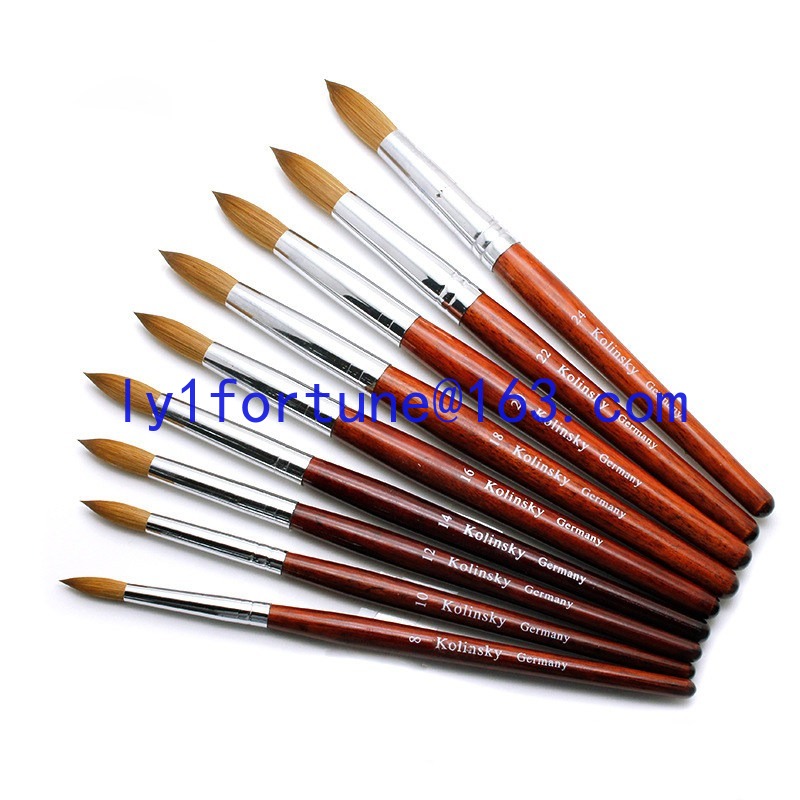 Nail Art Mahogany - Pennelli per Nail Art con Manico