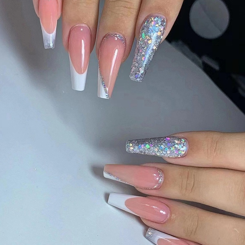 Nail Art Simple - 24 Pz/set Lungo Balletto Unghie Finte