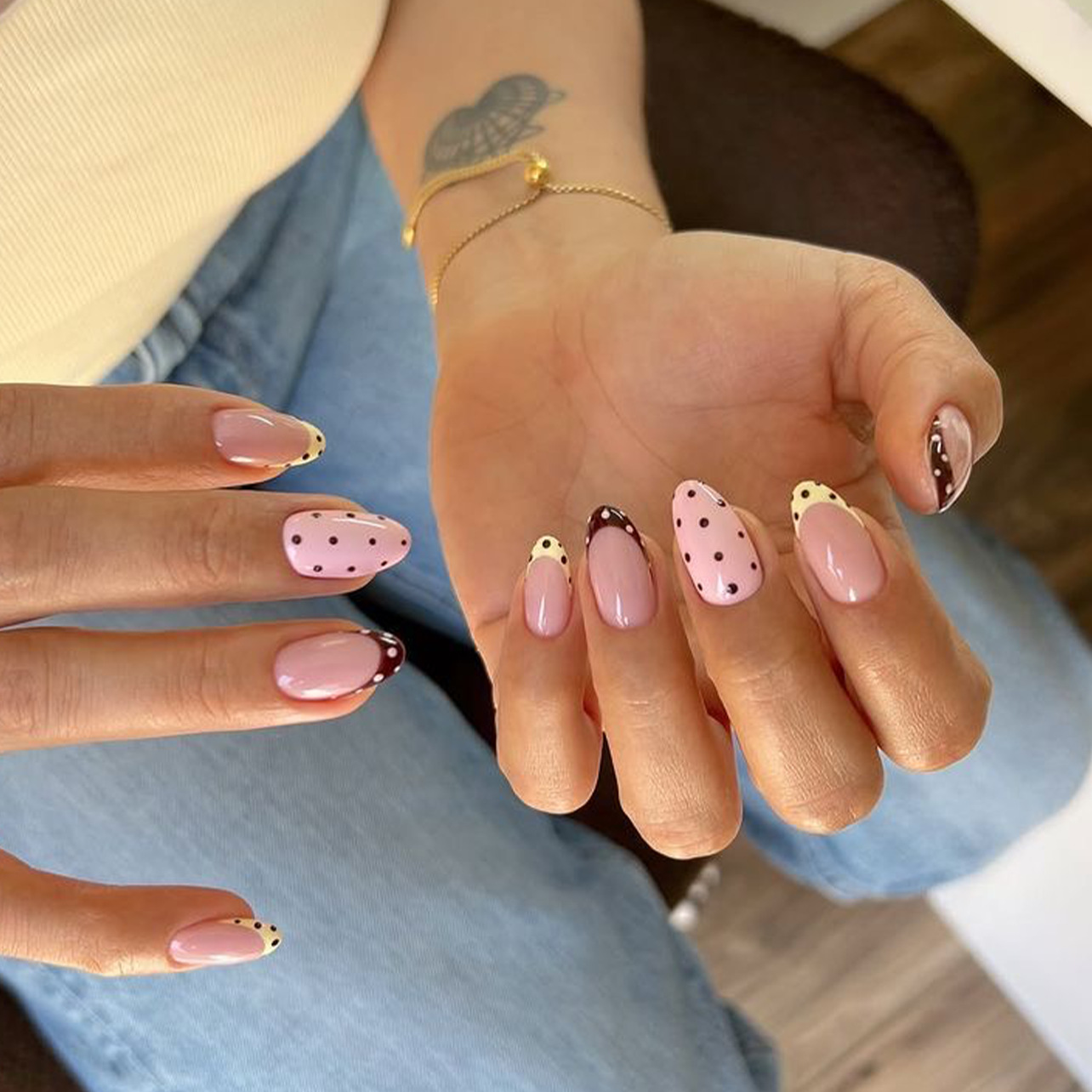 Nail Art Simple - Set di 24 Unghie Finte a