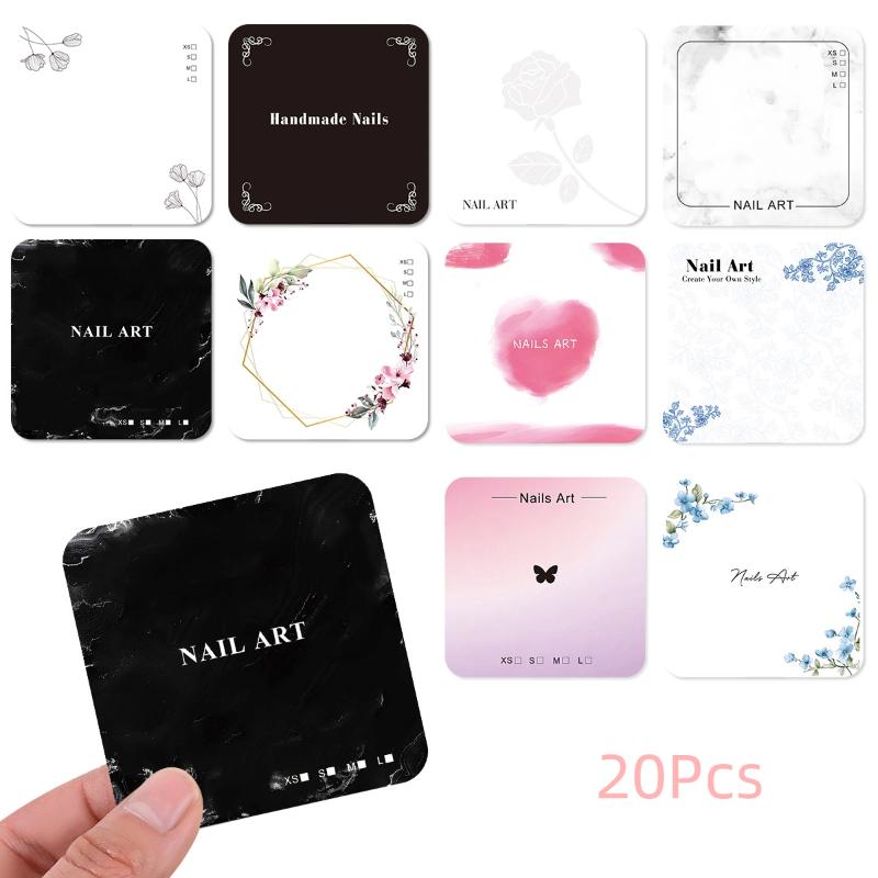 Nail Art Zone - Z.20 Fogli di Cartoncino con Motivo