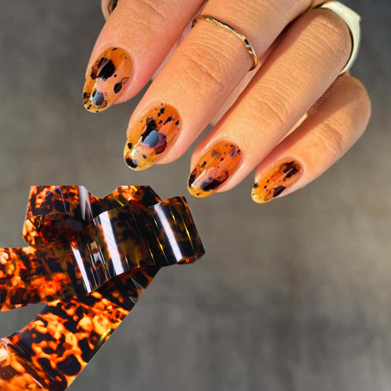 Nail Art Zebra - 1 rotolo 100CM * 4CM guscio