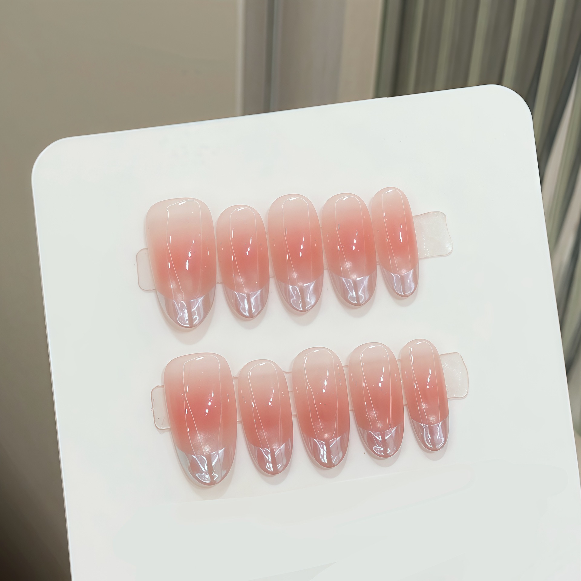 Nail Art Simple - 10 pezzi di unghie finte ovali