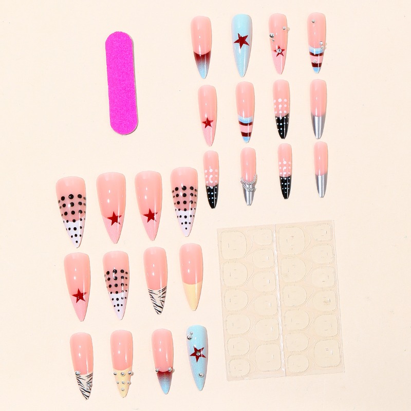 24 Pezzi Unghie Finte Lunghe S - Nail Art Zebra recensione e prezzo