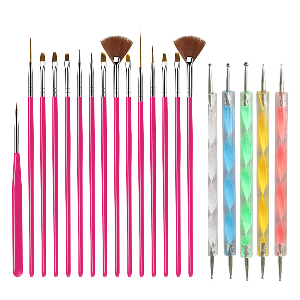 15/20 Pz Nail Art Brush Design - Nail Art Rame recensione e prezzo