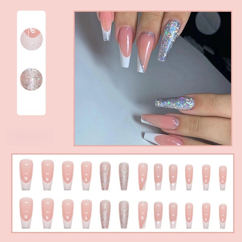 24 Pz/set Lungo Balletto Unghi - Nail Art Simple recensione e prezzo