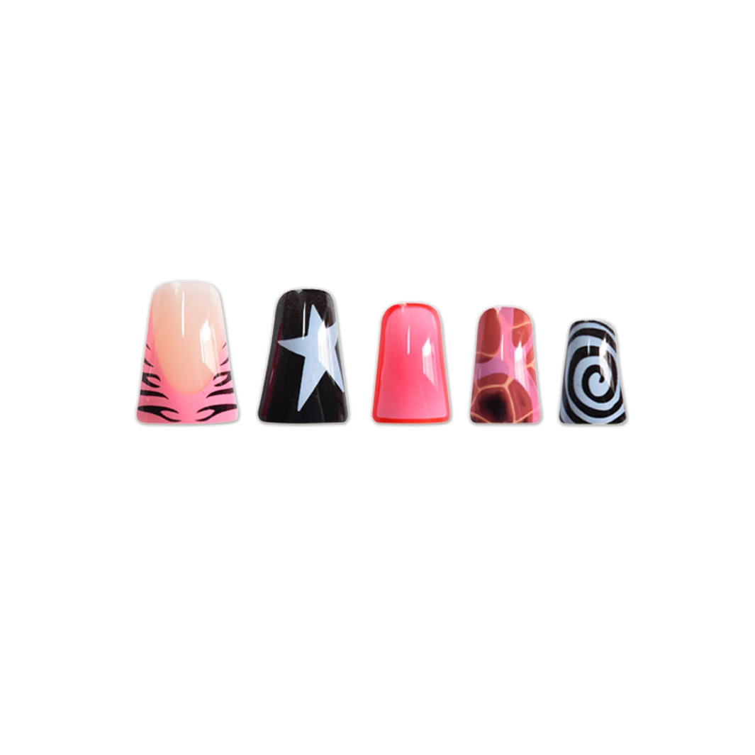 24 Pezzi Unghie Finte Rosa e N - Nail Art Zebra recensione e prezzo
