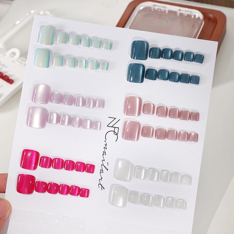 10 Pezzi/Scatola Unghie Finte  - Nail Art Full Cat Eye recensione e prezzo