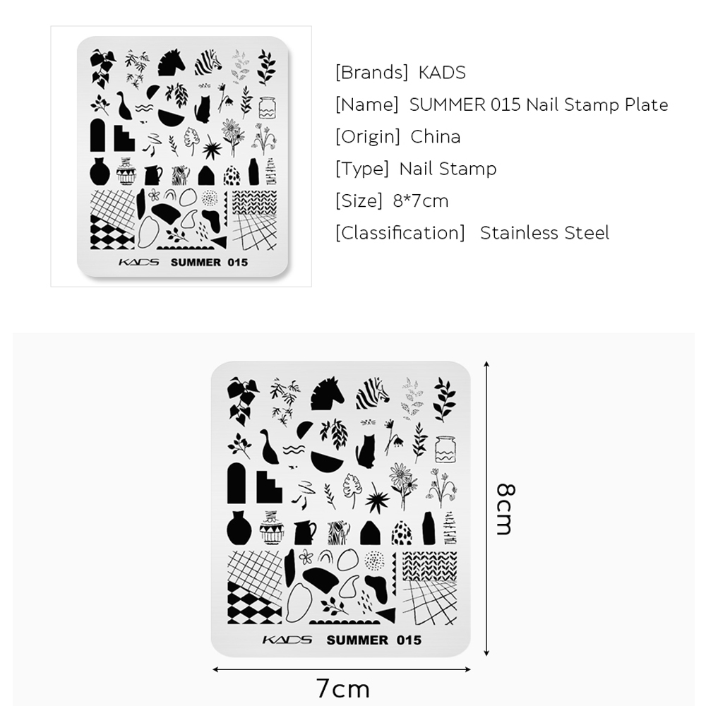 KADS Summer 015 piatti per Nai - Nail Art Zebra recensione e prezzo