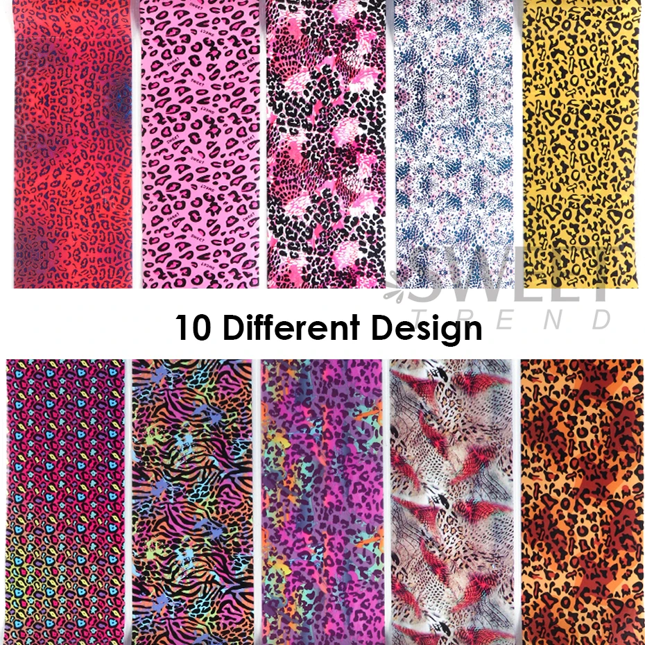 10 pezzi di lamina di trasferi - Nail Art Zebra recensione e prezzo