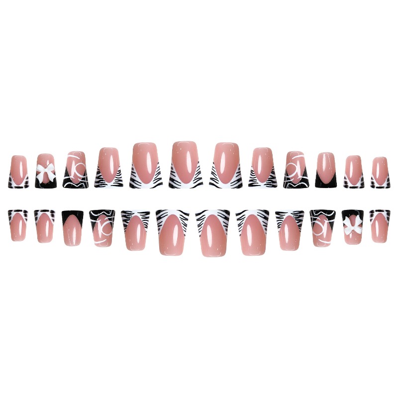 24 Pezzi Unghie Finte Nere Sem - Nail Art Zebra recensione e prezzo