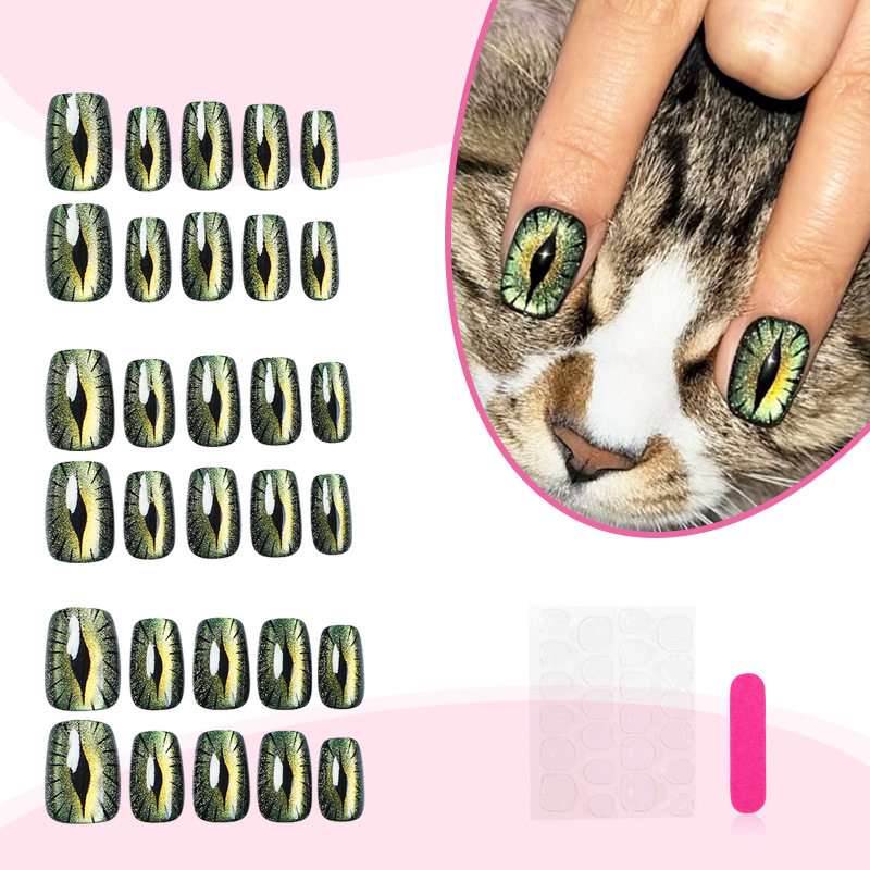 Unghie finte corte per donna,  - Nail Art Full Cat Eye recensione e prezzo